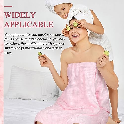 Image of Tigeen 6 Pack Women Waffle Bath Wrap Towel Dress