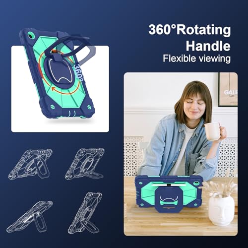 Image of Scnioy for Galaxy Tab A11+ Plus / A9+ Case 11 Inch 2025 /2023, Navy Mint