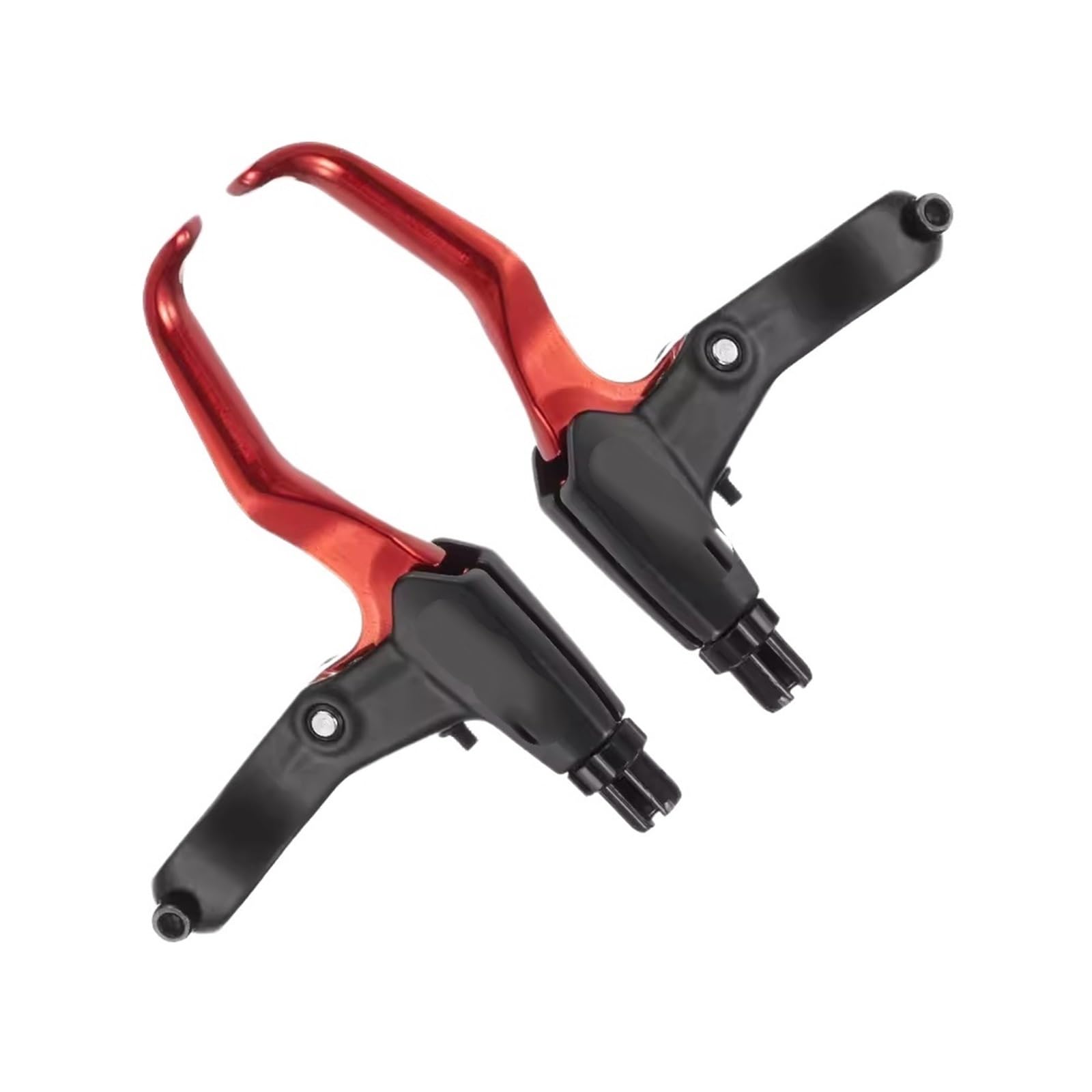 Wzutbccs Red Ultralight Aluminum Alloy Bike Brake Levers, V Brake & Disc Brake Compatible For Mtb & Bmx,Part(Red)