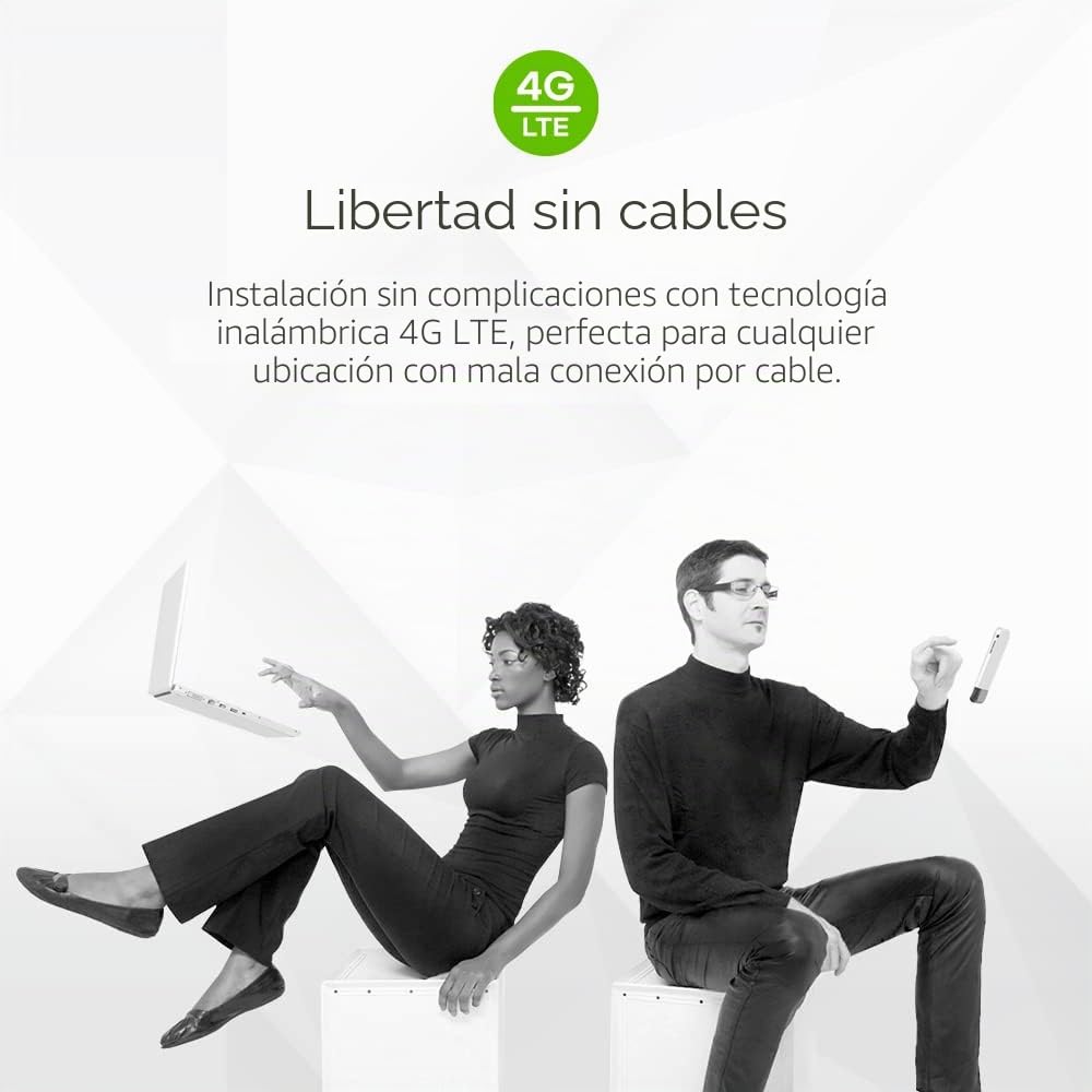 Zyxel Router WiFi para Interiores LTE-A 4G | Comparta WiFi de Banda Dual con 64 Dispositivos | Compatible con VoIP/Volte | Desbloqueado | No Necesita configuración [LTE5398-M904]