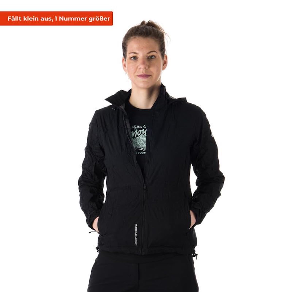 NORTHFINDER Ultraleichte Regenjacke Damen Wasserdicht Atmungsaktiv | Fahrrad Regenjacke Damen Laufjacke Ultraleicht | Windjacke Regenjacke Zusammenfaltbar | Packable Regenjacke Rain Jacket