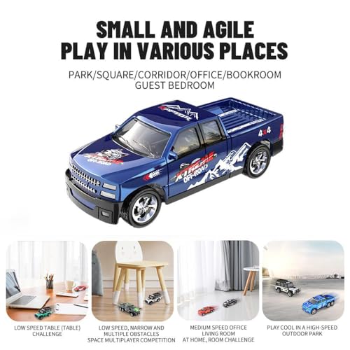 Image of Mini RC Car Remote Controlled Car from 3 4 5 6 Years 2.4GHz Mini RC Cars with Tractor and LED Light 1:64 Scale 3 Speed, Baby Cars Toy Gift
