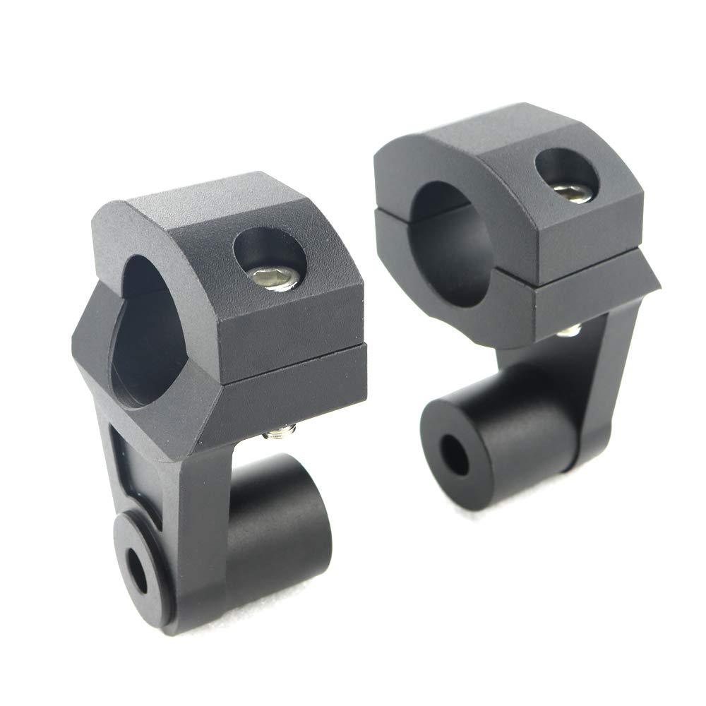Rehausseur De Guidon CNC 28,6 Mm + 53 Mm - Pour BMW R1200GS, Honda CRF1000L, Triumph Tiger, Ducati Multistrada - Confort Posture Droite, Noir Anodisé