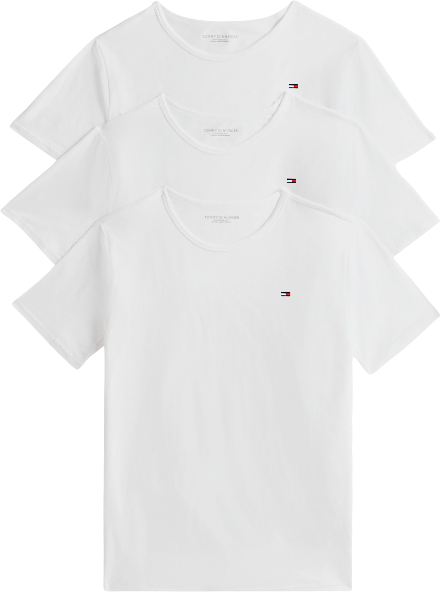 Tommy Hilfiger Herren 3er Pack T-Shirts Kurzarm Slim Fit