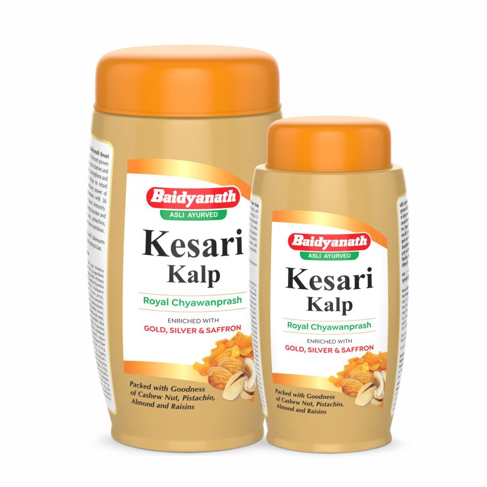 Baidyanath Kesari Kalp Royal Chyawanprash - Enriched with Gold, Silver & Saffron (1.5 kg(Combo of 1 kg & 500 gm)