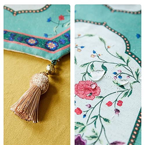 JINGYANBH Tafelhoezen Linnen Tafellopers Waterbestendig Bloemen Tafelhoezen voor Keuken Tuin Bruiloft Feesten Diner… - Image 7