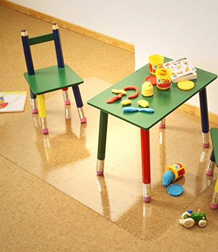 ProfiOffice Bodenschutzmatte für Teppichböden | PET 91 x 121 cm, 2,3mm, mit Noppen (08111) - 4044526081118 ProfiOffice Bodenschutzmatte für Teppichböden | PET 91 x 121 cm, 2,3mm, mit Noppen (08111)