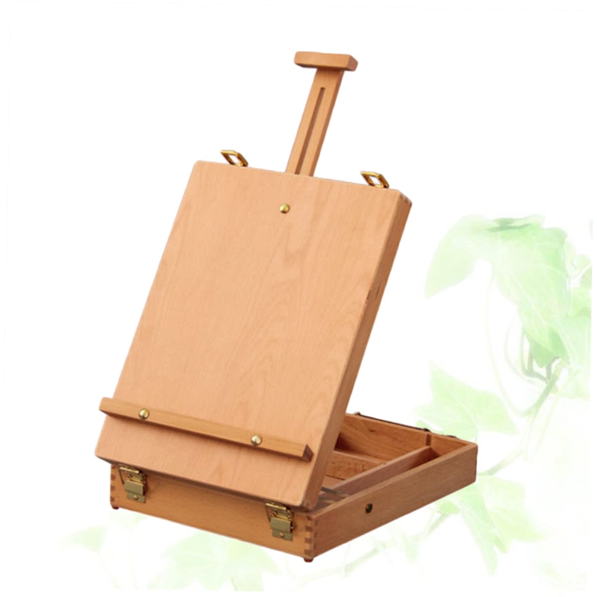 STOBOK Holz Staffelei Mit Verstellbarer Höhe Und Integriertem Stauraum Für Künstlerbedarf Tragbare Und Zeichentischstaffelei Für Outdoor Und Indoor-nutzung Für Anfänger Und