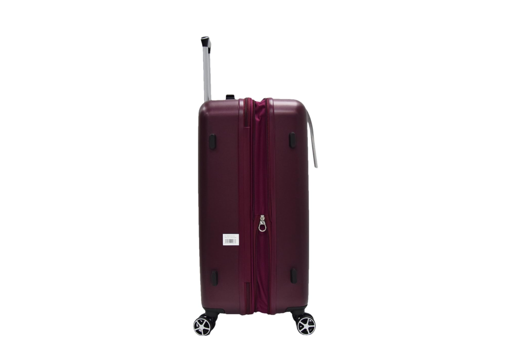 Maleta de Viaje Grande 77cm 28" Expandible – Rígida ABS Ecológica, 4 Ruedas Dobles 360°, Ligera y Resistente, Cerradura de 3 Dígitos Integrada, Interior con Forro de Poliéster – Burdeos- Unik
