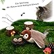 PASLFC Interaktives Katzenspielzeug Selbstbeschäftigung,Fliegender Vogel Katzenspielzeug,Elektrisches Vogelspielzeug für Katzen,Katzenspielzeug Vogel Flattern,Spielzeug Katze,Flying Bird Cat Toy
