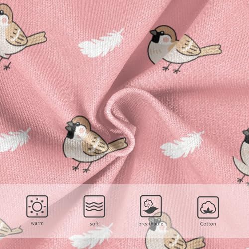 Girls' Underwear Cute Bird Feather Pink Toddle Brief Panties 23019983