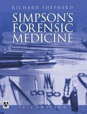 Simpson's Forensic Medicine, 12Ed by Shepherd, Richard book cover