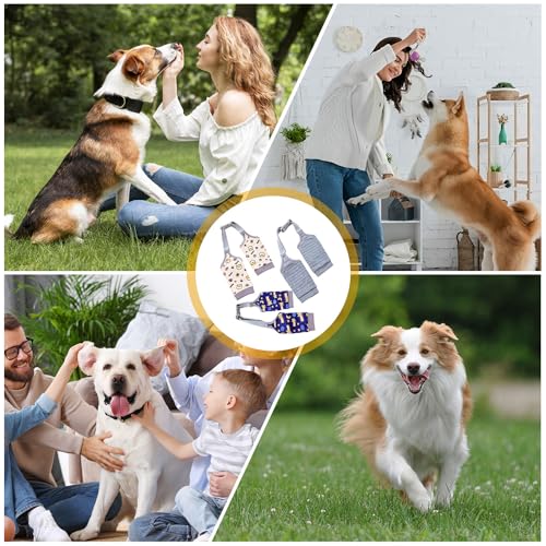 LYPPUL 3 Stück Ellenbogenbandage Hund, Recovery Sleeve Hund, Ellbogenschoner für Hunde, Hundebeinschutz, Mittelgroße und Große Hunde Chirurgie Erholung Recovery Sleeve für Vorderbeine (2XL)