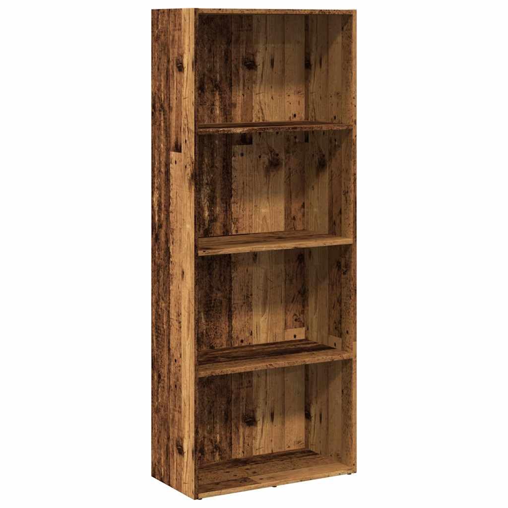 Bücherregal offene Fächer 60x30x152 cm aus Holzwerkstoff, vielseitig einsetzbar im Wohnzimmer, Schlafzimmer oder Flur, pflegeleicht mit feuchten Tuch, bietet Stauraum für Bücher,