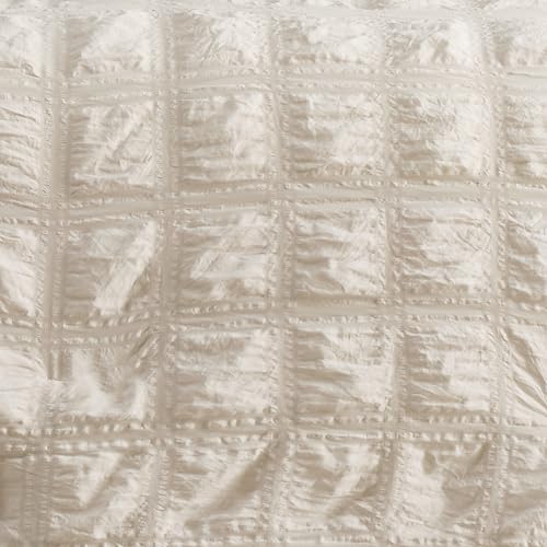 Bedsure Bed in a Bag Full - 7 Pieces Plaid Seersucker Bedding Comforter Sets, Soft Lightweight Beige Boho Bed Set with Comforters Full Size, Sheets, Pillowcases & Shams by Bedsure - Image 8