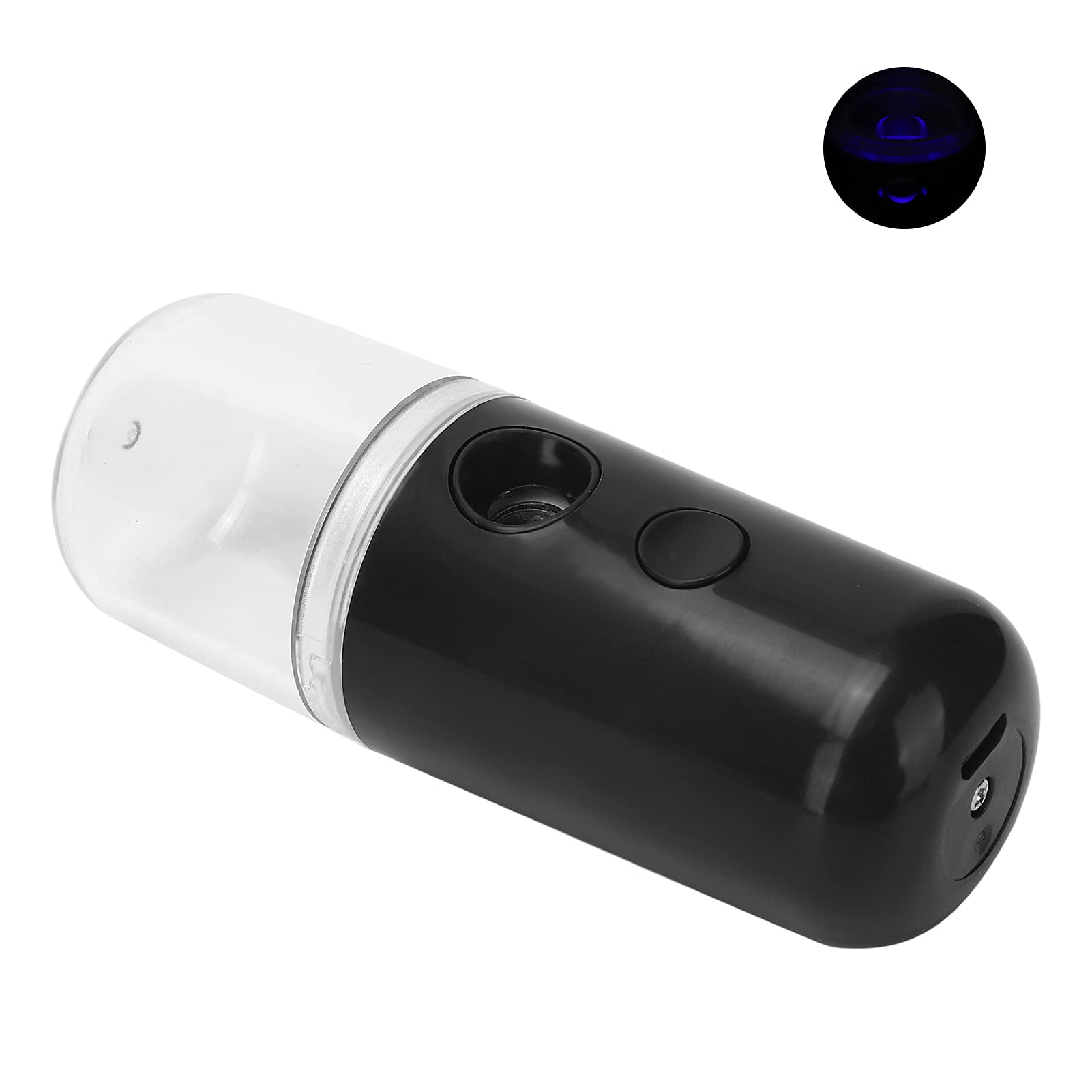 Face Mist Sprayer Rechargeable Moisturizing Hydrating Face Humidifier Sprayer for Anywhere Travel (Black)