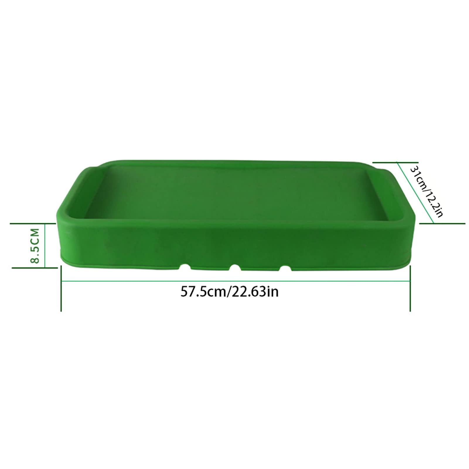 Keenso Boîte de Rangement de Balle de Golf, conteneur de Stockage de Balle de Golf en Caoutchouc boîte de Rangement de boîte de Service de Plateau Fournitures de Vert