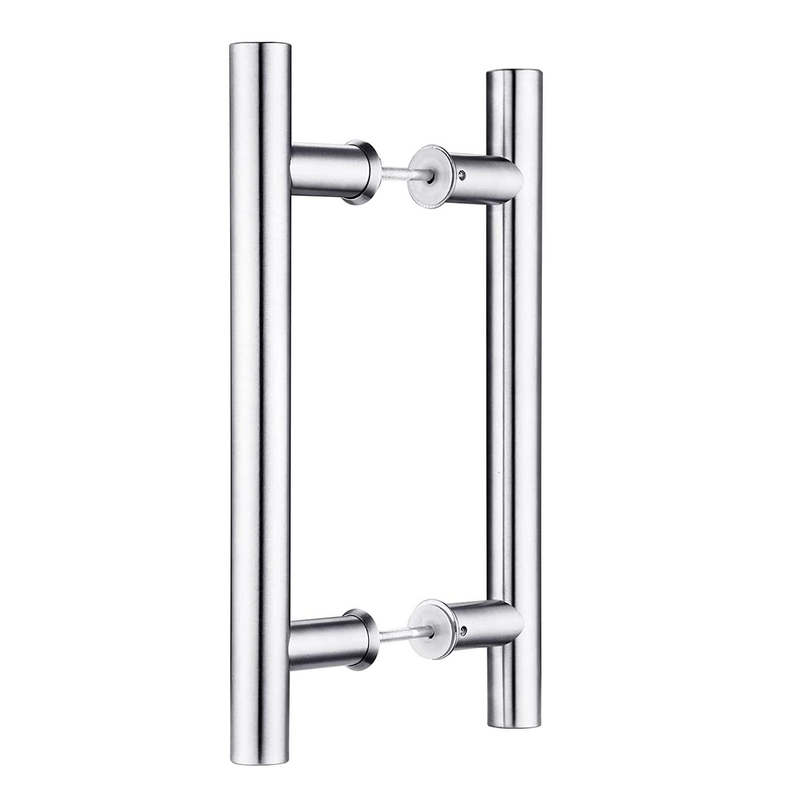 GYRAZXS Modern 304 Stainless Steel Entry Door Handle Push Pull Barn Door Handle Double Side Sliding Door Handle for Home & Office (39.3in/27.5in) Durable & Stylish