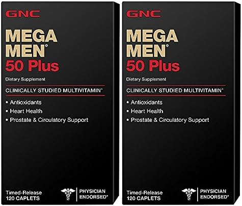 Mega Men 50 Plus, 120 Caplets (2 Pack)