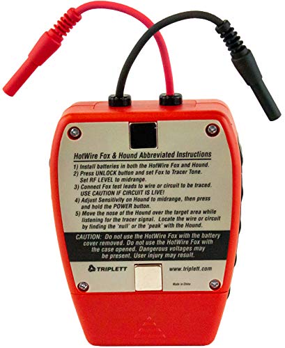 Triplett 3388 Fox & Hound Hotwire Live Wire Tone And Probe Wire Tracing Kit thumb #10