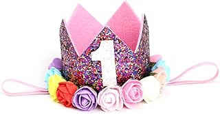 ULDIGI Laços De Cabelo Infantil Coroa Para Crianças Laços De Cabelo Para Crianças Coroa De Bebê Faixas De Cabeça De Bebê Laço De Cabelo De Bebê Coroa De Aniversário De Bebê Faixas De