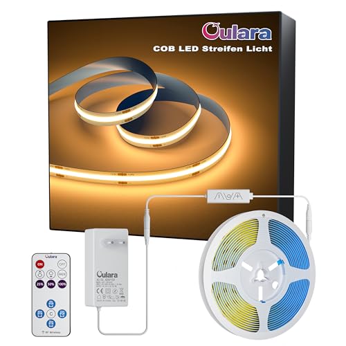 OULARA Tira LED COB blanco cálido 2700K,6M