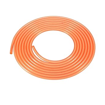 uxcell 10ft 5mm PU Transmission Round Belt High-Performance Urethane Belting Orange for Conveyor Bonding Machine Dryer