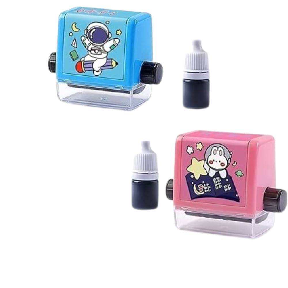 G MALLG Mall Roller Digital Teaching Stamp,Addition and Subtraction Roller Stamp，Within 100 Teaching Math Practice Questions, for Preschool Addition"+"(Pack of 2)