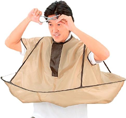 Fantastic Job Khaki Nonstick Haircut Barber Cloak Overclothes Cape Haircut Dye Hair Bibs Haircut Cape