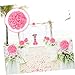 RORPOIR Rose Ball Simulation Rose Fake Rose Wedding Arches Purple Decor Bouquet for Bride Kissing Balls for Balls Table Centerpieces Floewr Silk Cloth Pink