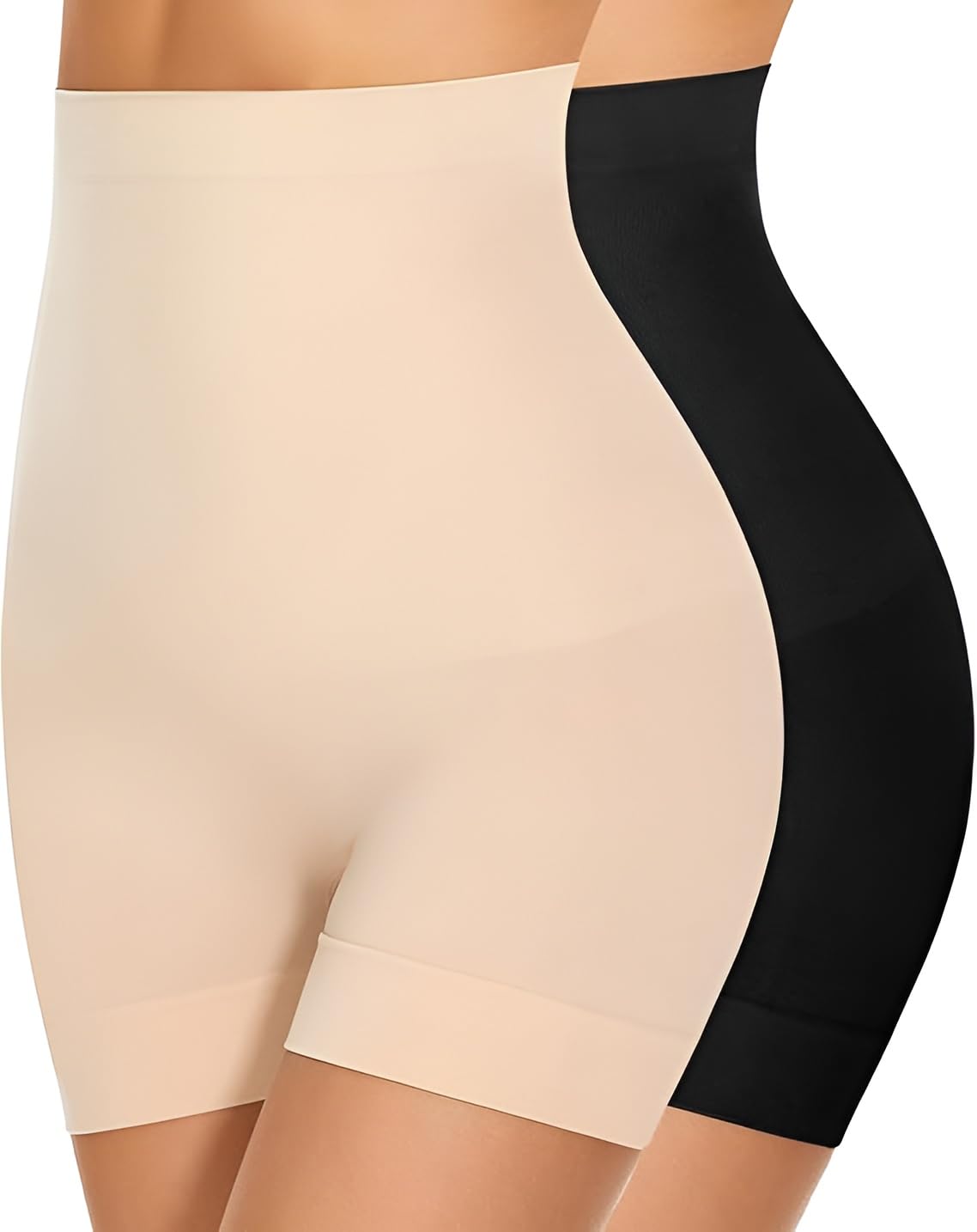 High Waist Tummy Control Shapewear Shorts – Invisible Seamless Body Shaper for Women | Comfortable All-Day Waist Slimming & Belly Flatten Under Dress-image-7