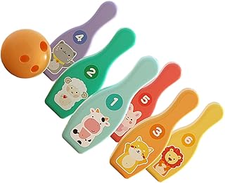 Toyvian 1 Conjunto De Brinquedos Para Crianças De Boliche Interno Para Meninos Mini Conjunto De Boliche Jogo De Boliche Brinquedos Para Crianças Brinquedos Para Jogos De Boliche