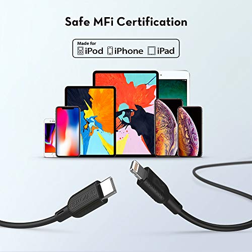 USB C to Lightning Cable RAVPower [6ft MFi Certified] Supports Power Delivery Fast Charging with Type C PD Charger Compatible with iPhone 11/11 Pro/ 11 Pro Max/X/XS/XR/XS Max/8/8 Plus - Thumbnail 4