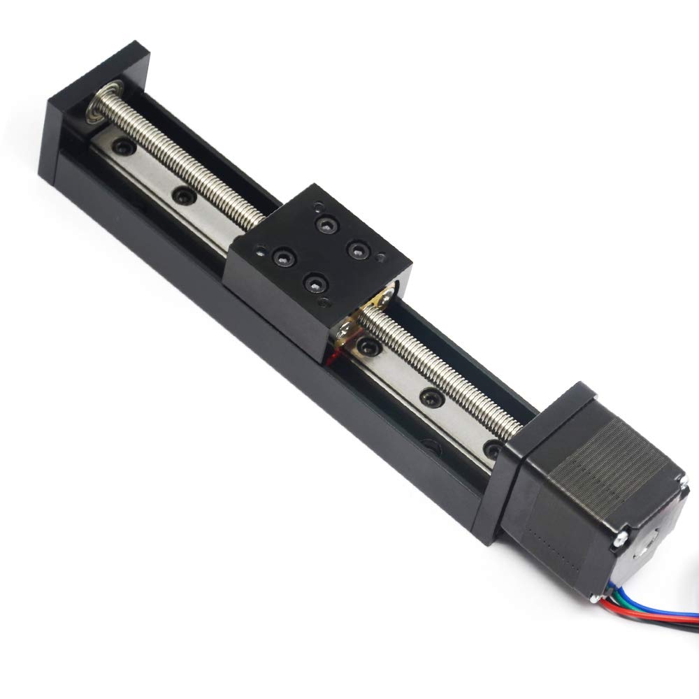 Mini Linearschienenführung Schlittenantrieb T6x1 Leitspindel NEMA11 Schrittmotor 100mm Hublänge DIY CNC Router