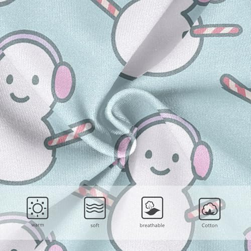 Girls' Hipster Triangle Panties Organic Underpants for Toddlers Snowman Seamless in Sizes 2T,3T, 4T, 5T, 6Y and 8Y3