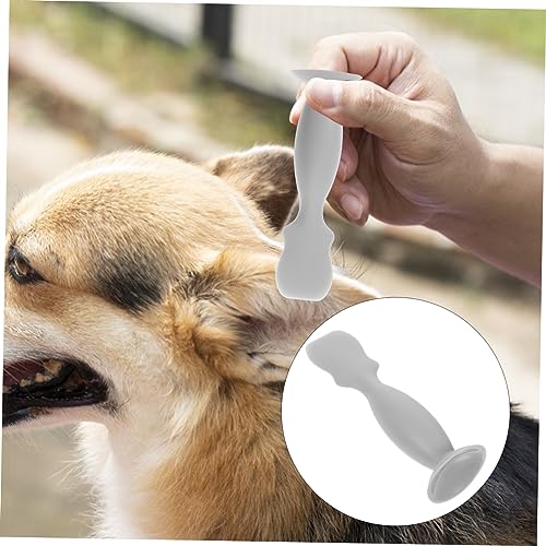 FONDOTIN Silikon Applikator Für Hunde Tränenflecken Und Faltencreme Mit Saugnapf Flexibler Spatel Zur Hautpflege Kompakt Für Unterwegs Tierpflege Zubehör