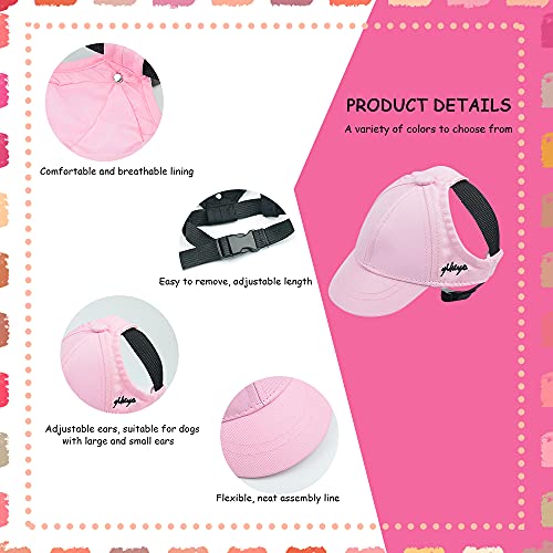 Sebaoyu Dog Hat for Small Medium Dogs, Dog Sunglasses Caps, Summer Fall Dog Baseball Cap Pet Puppy Visor Hats Sunbonnet… - Image 7