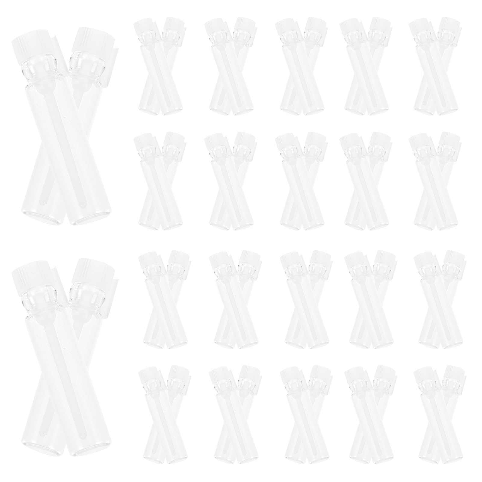 FRCOLOR 500stücke Mini Glas Fläschchen Leere Parfüm-probenflaschen Für Reisen Wiederbefüllbare Duftfläschchen Mit Pipette Für Kosmetik Und Ätherische Öle