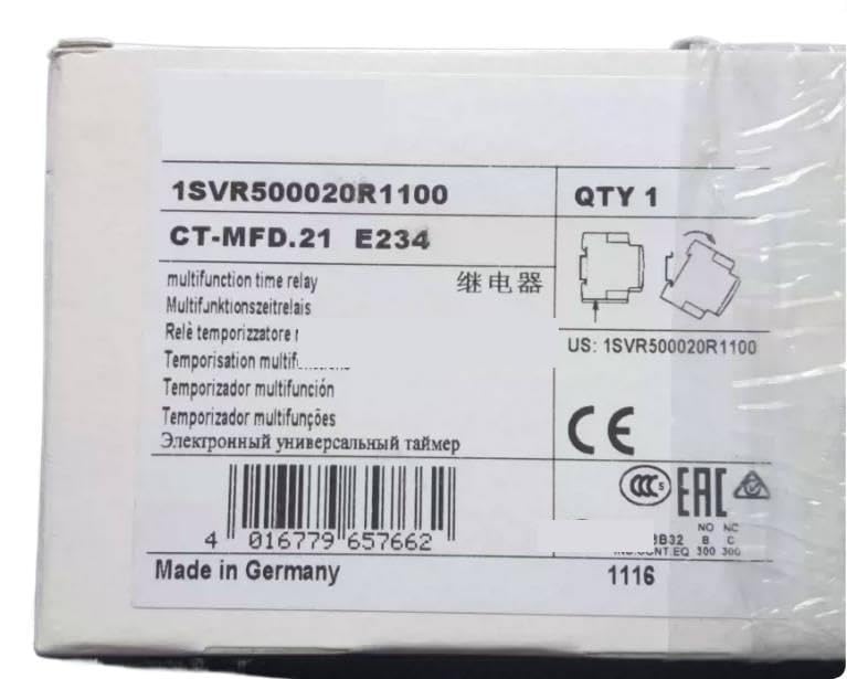 Relè temporizzato elettronico CT-MFD.21 E234 12-240 V, 1SVR500020R1100