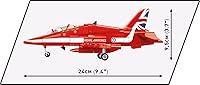 Vista 4 de COBI Armed Forces BAe Hawk T1 RED Arrows - Juego de construcción de aviones, 389 piezas