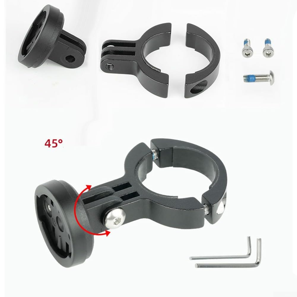 Supporto per luce bici in lega di alluminio, supporto per reggisella Garmin Varia RVR315 RTL510 515 500, adatto per reggisella rotondo da 30-32 mm, nero
