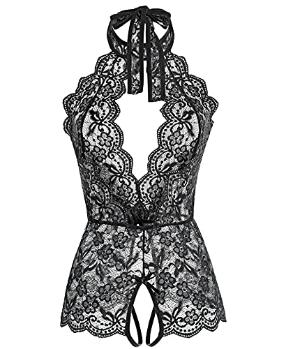 Image of Ababoon Women One Piece Lingerie Lace Sexy Baby Dolls Teddy Sleepwear