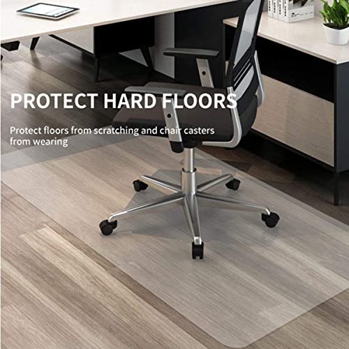 Office Mat Chair Mat For Hard Floors, Clear 2Mm Computer Desk Mat For Carpeted Floors, Rectangular, 36” 48” 60” 24” 72” Large Anti-Slip Floor Protector Rug For Home, Easy To Clean ( Size : 36" X 36" ) #TOP5