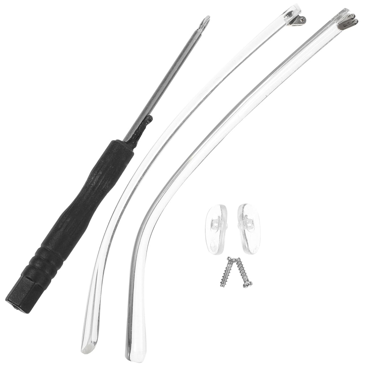 Healvian 1 Pair Glasses Replacement Temple Clear Eyeglass Arms Legs Repair Sunglasses Arm Eyewear Frame Temple for Glasses