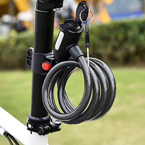 Candado de cable antirobo para bicicleta miniatura 6