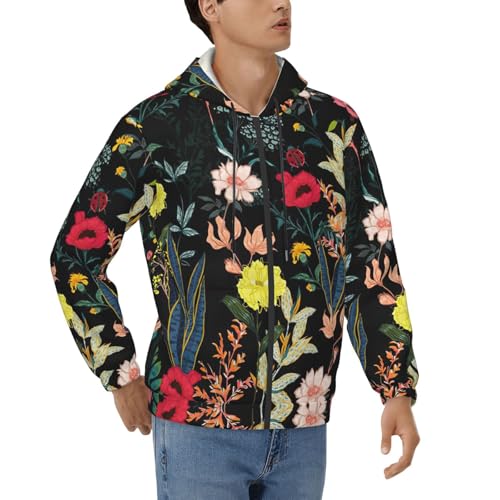 Sweat à capuche imprimé floral homme : la solution confort contre la fraîcheur