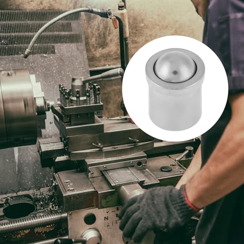 304 Edelstahl Kugelstößel, 10 Stück 5mm * 6mm Kugellager Federnde Druckstücke zum Einpressen, Spring Plunger Ball Push Fit Kugelfederkolben Körper, für mechanische Geräte Klemmen Formen Automaten