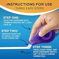 BIC Wite-Out EZ Correct Correction Tape, White, No Dry Time, 2-Count — image 6