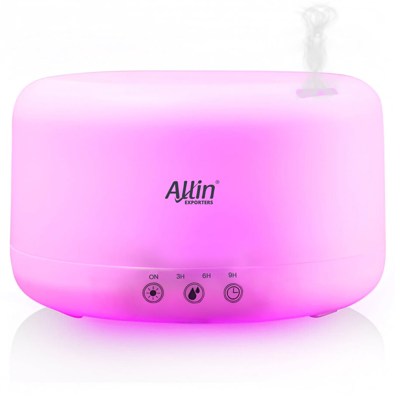 Allin Exporters 1000ml Touchpad Diffuser with Essential Oil 7 Color Changing LED Lights Cool Mist Timer Ultrasonic Humidifier for Home Baby Bedroom & Office (1Pc, Multicolour)-image-4