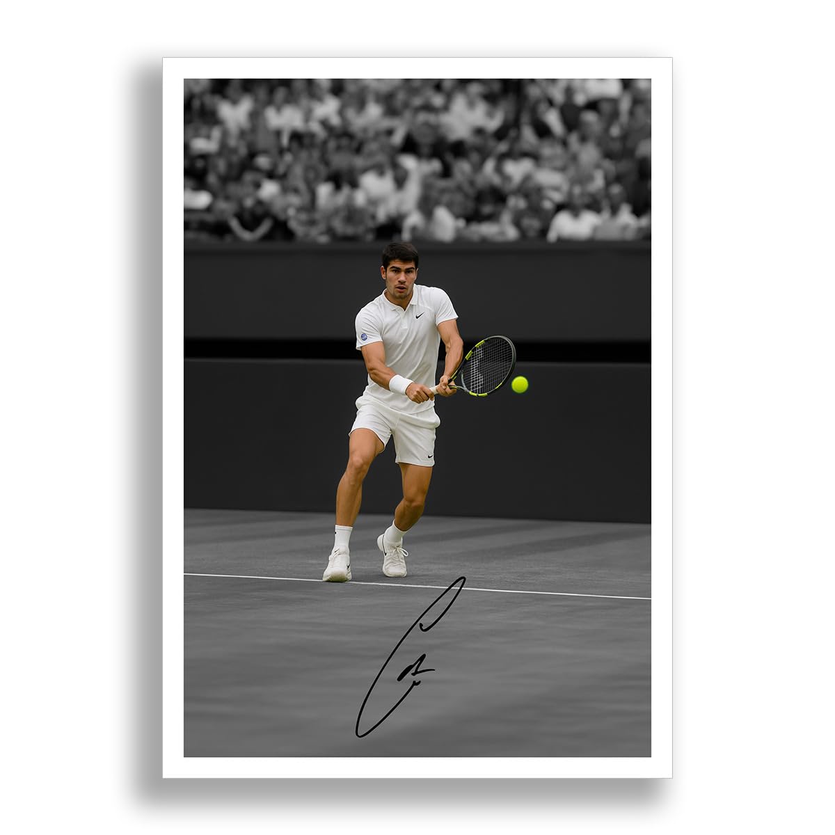 Carlos Alcaraz Tennis Legend Signed Photo Poster Print Picture Display Autograph Memorabilia for tennis fans Gift (A4 poster only)